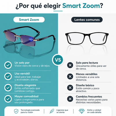 Lentes Smart Zoom - Ve el mundo en alta definición